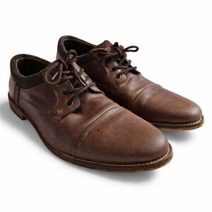 Bullboxer Tesio 2 Brown Leather Oxford Dress Shoes Mens 11 Lace Up